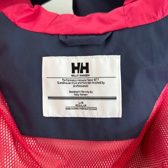 Helly Hansen Dark Blue and Bright Pink jacket L - Picture 10 of 11